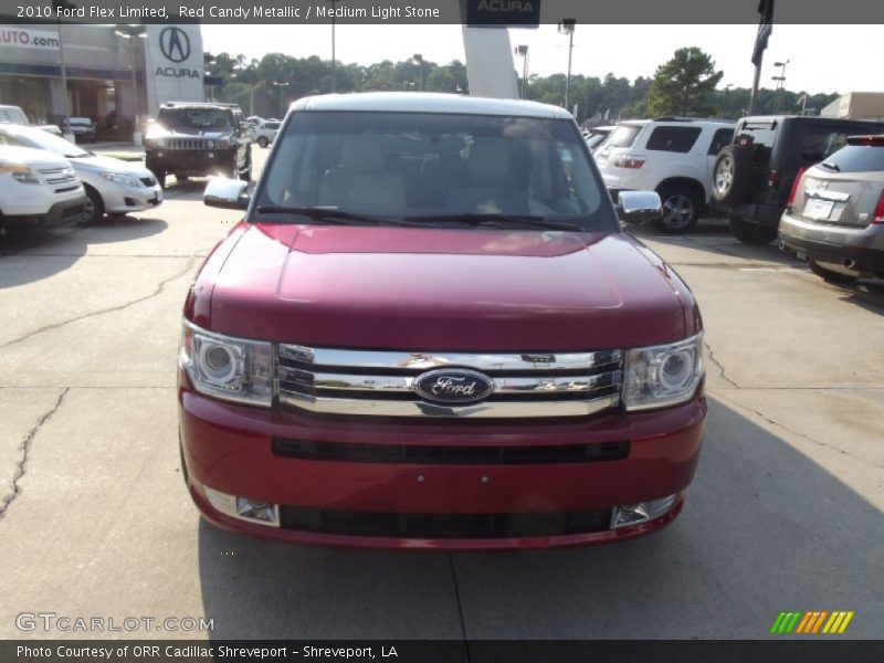 Red Candy Metallic / Medium Light Stone 2010 Ford Flex Limited