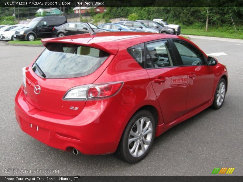 True Red / Black 2010 Mazda MAZDA3 s Sport 5 Door