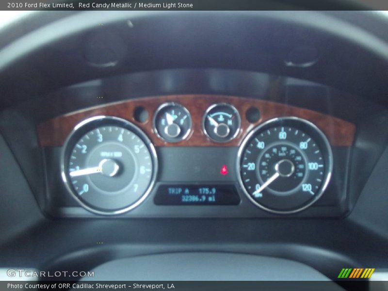 Red Candy Metallic / Medium Light Stone 2010 Ford Flex Limited