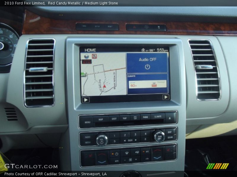 Red Candy Metallic / Medium Light Stone 2010 Ford Flex Limited
