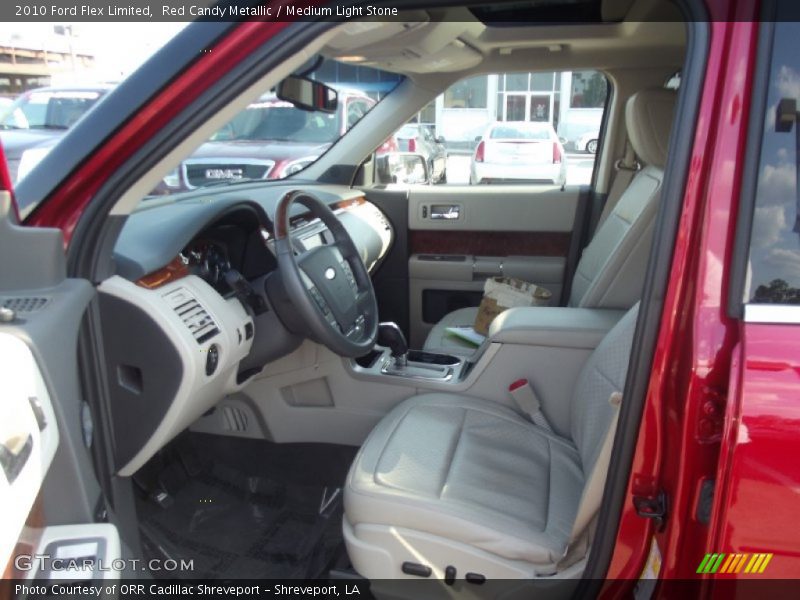 Red Candy Metallic / Medium Light Stone 2010 Ford Flex Limited