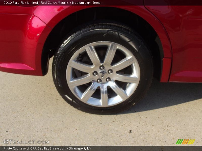Red Candy Metallic / Medium Light Stone 2010 Ford Flex Limited