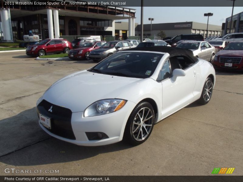 Northstar White / Dark Charcoal 2011 Mitsubishi Eclipse Spyder GT