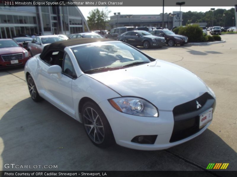 Northstar White / Dark Charcoal 2011 Mitsubishi Eclipse Spyder GT