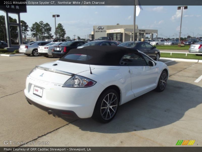 Northstar White / Dark Charcoal 2011 Mitsubishi Eclipse Spyder GT
