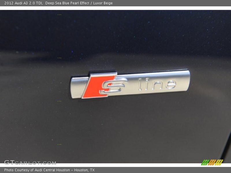 Deep Sea Blue Pearl Effect / Luxor Beige 2012 Audi A3 2.0 TDI