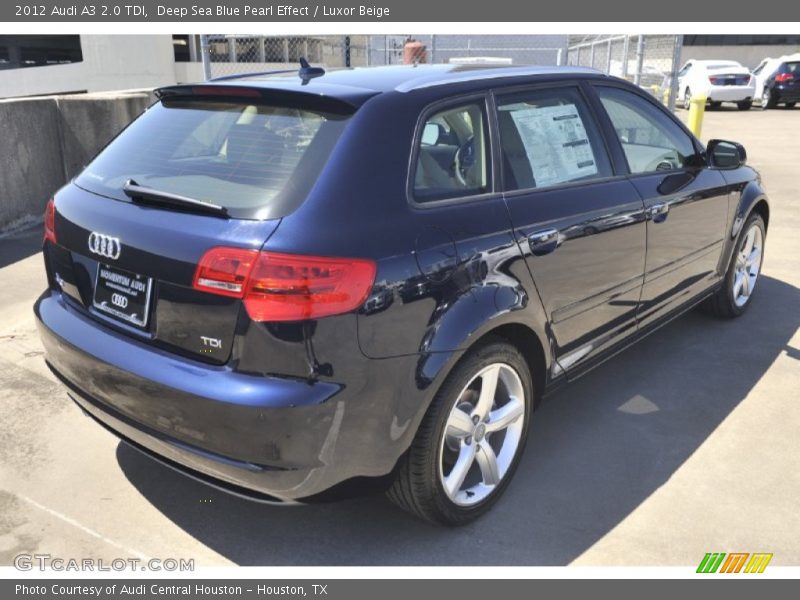 Deep Sea Blue Pearl Effect / Luxor Beige 2012 Audi A3 2.0 TDI