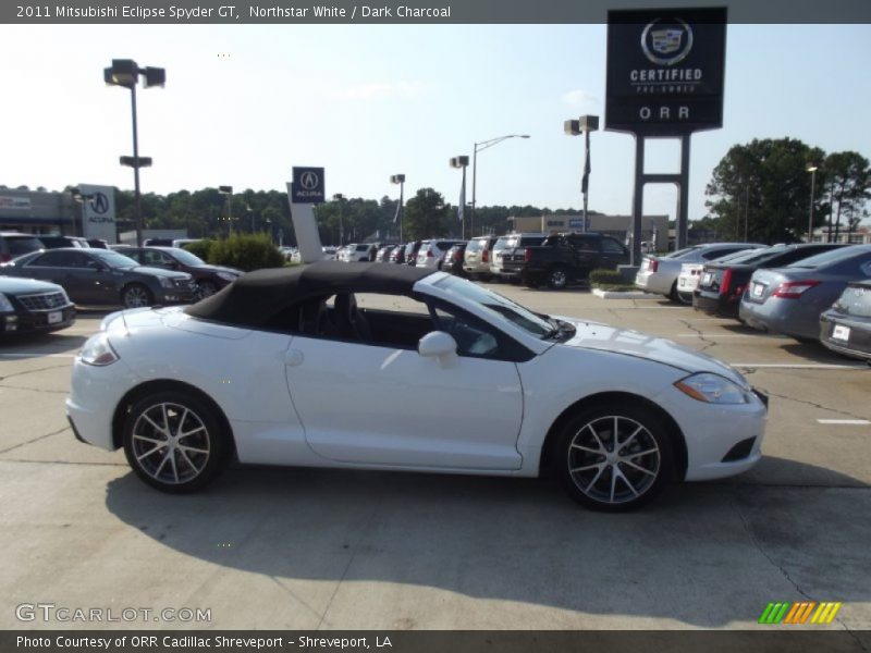 Northstar White / Dark Charcoal 2011 Mitsubishi Eclipse Spyder GT