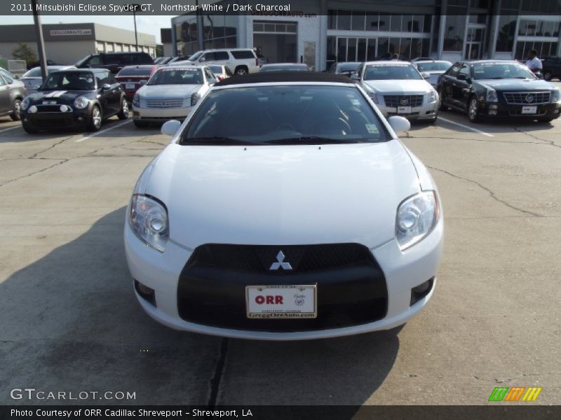 Northstar White / Dark Charcoal 2011 Mitsubishi Eclipse Spyder GT