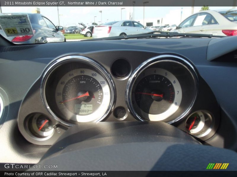 Northstar White / Dark Charcoal 2011 Mitsubishi Eclipse Spyder GT