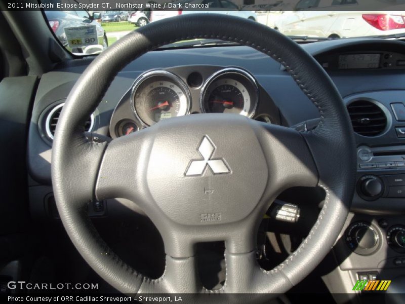 Northstar White / Dark Charcoal 2011 Mitsubishi Eclipse Spyder GT