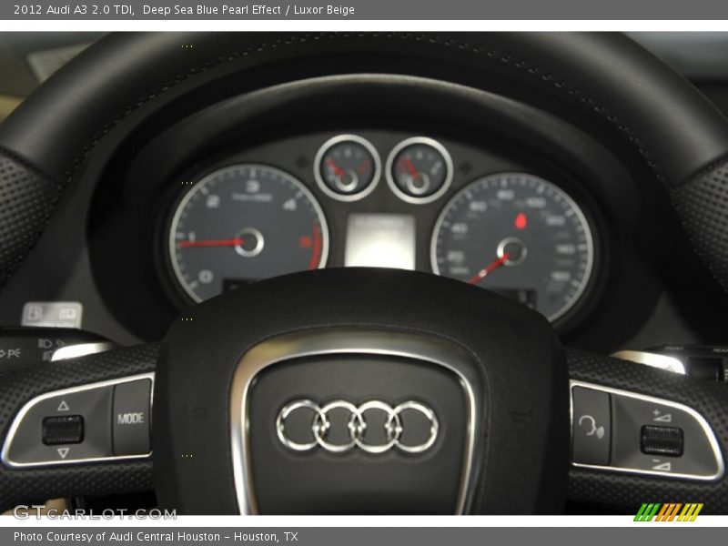 Deep Sea Blue Pearl Effect / Luxor Beige 2012 Audi A3 2.0 TDI
