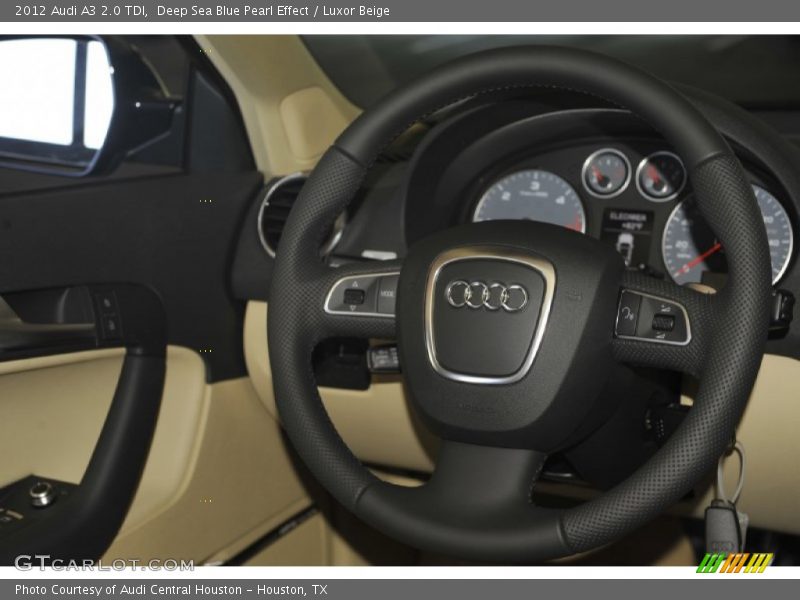 Deep Sea Blue Pearl Effect / Luxor Beige 2012 Audi A3 2.0 TDI