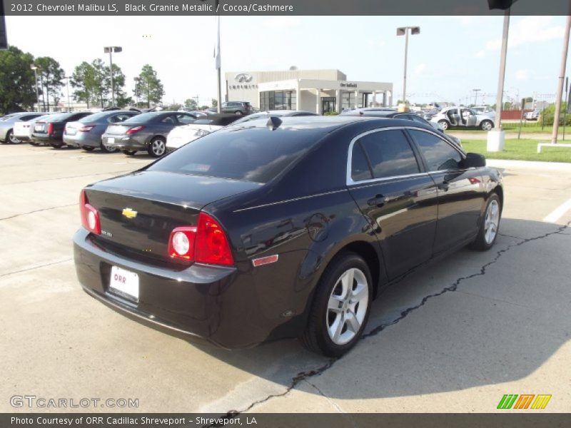 Black Granite Metallic / Cocoa/Cashmere 2012 Chevrolet Malibu LS