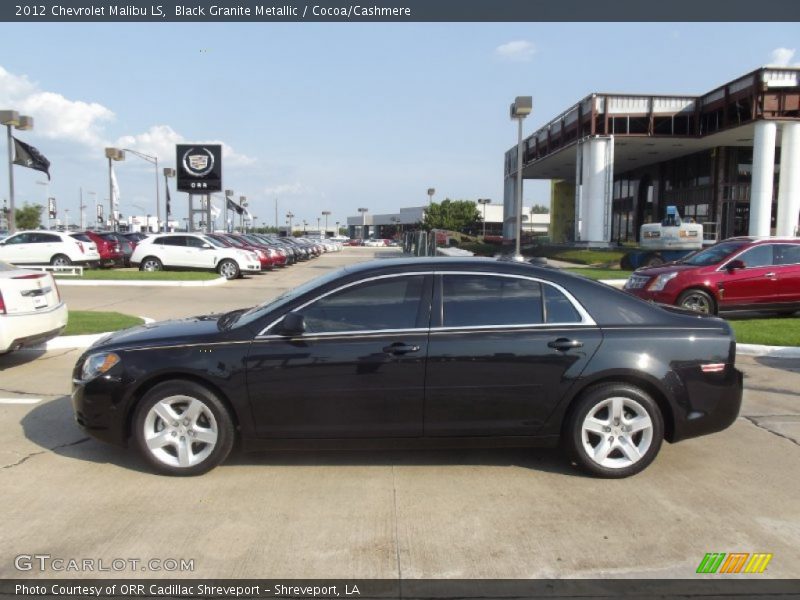 Black Granite Metallic / Cocoa/Cashmere 2012 Chevrolet Malibu LS