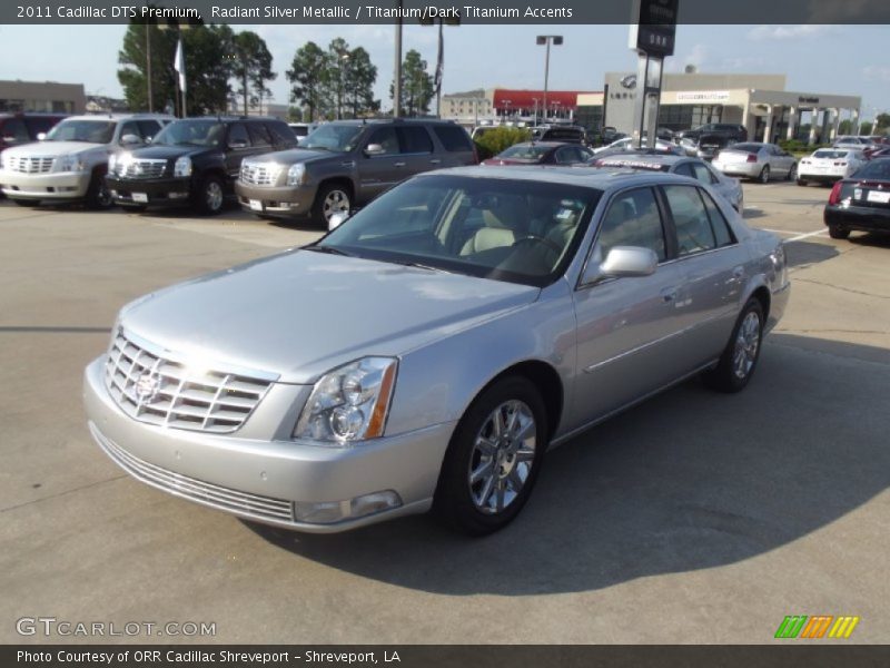 Radiant Silver Metallic / Titanium/Dark Titanium Accents 2011 Cadillac DTS Premium