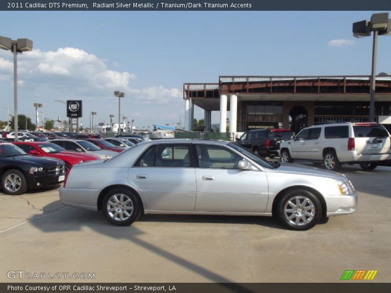 Radiant Silver Metallic / Titanium/Dark Titanium Accents 2011 Cadillac DTS Premium