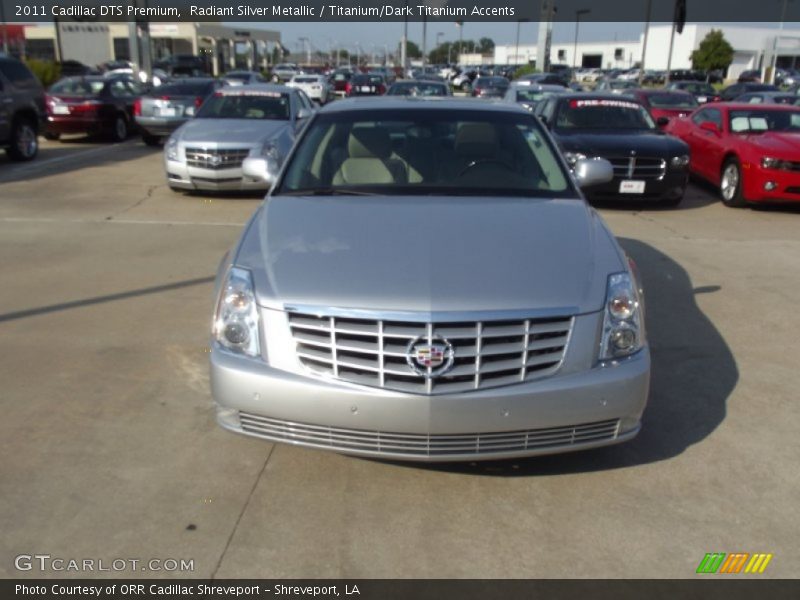 Radiant Silver Metallic / Titanium/Dark Titanium Accents 2011 Cadillac DTS Premium