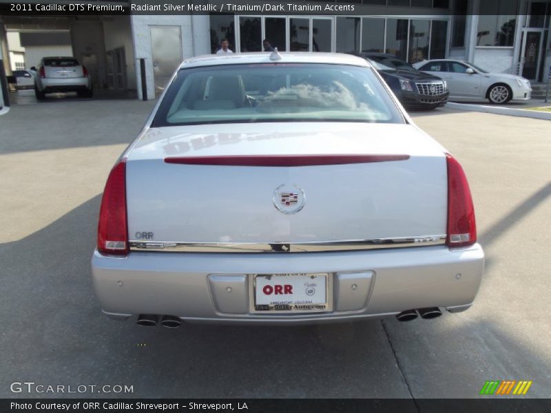 Radiant Silver Metallic / Titanium/Dark Titanium Accents 2011 Cadillac DTS Premium
