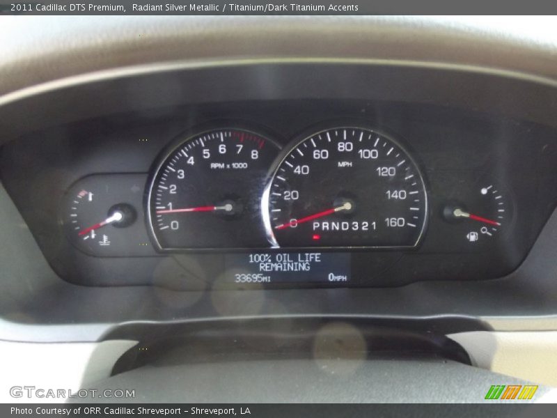 Radiant Silver Metallic / Titanium/Dark Titanium Accents 2011 Cadillac DTS Premium