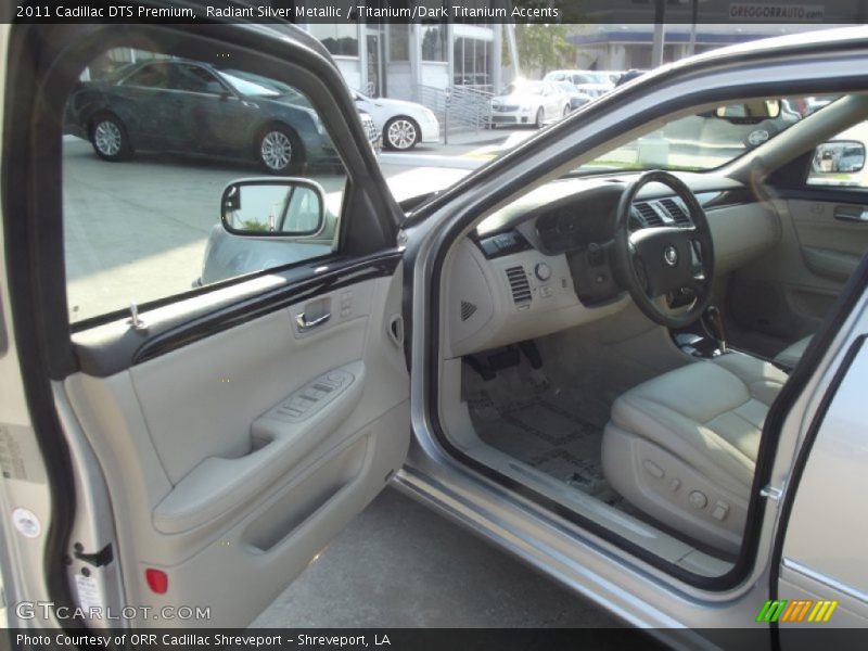 Radiant Silver Metallic / Titanium/Dark Titanium Accents 2011 Cadillac DTS Premium