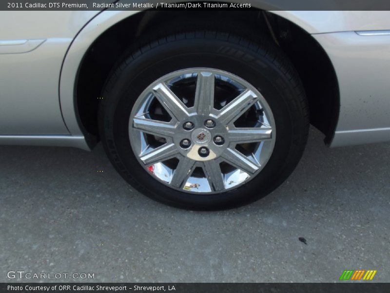 Radiant Silver Metallic / Titanium/Dark Titanium Accents 2011 Cadillac DTS Premium