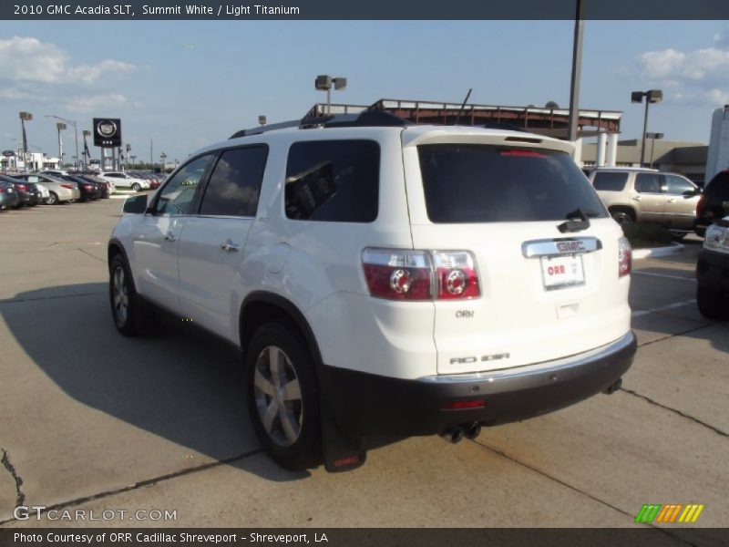 Summit White / Light Titanium 2010 GMC Acadia SLT