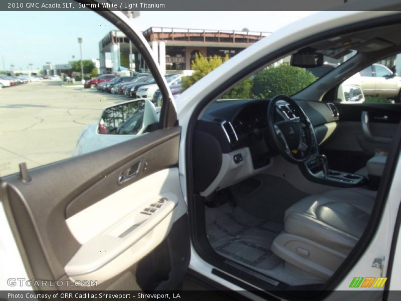 Summit White / Light Titanium 2010 GMC Acadia SLT