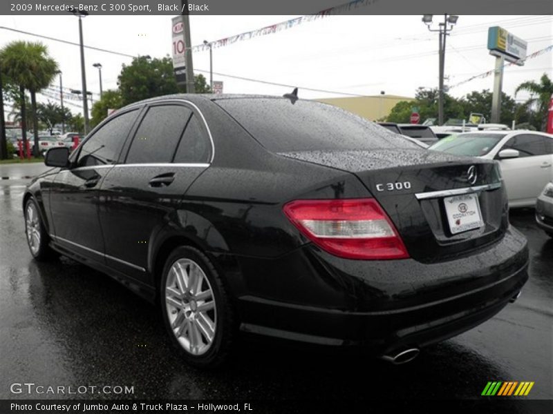 Black / Black 2009 Mercedes-Benz C 300 Sport