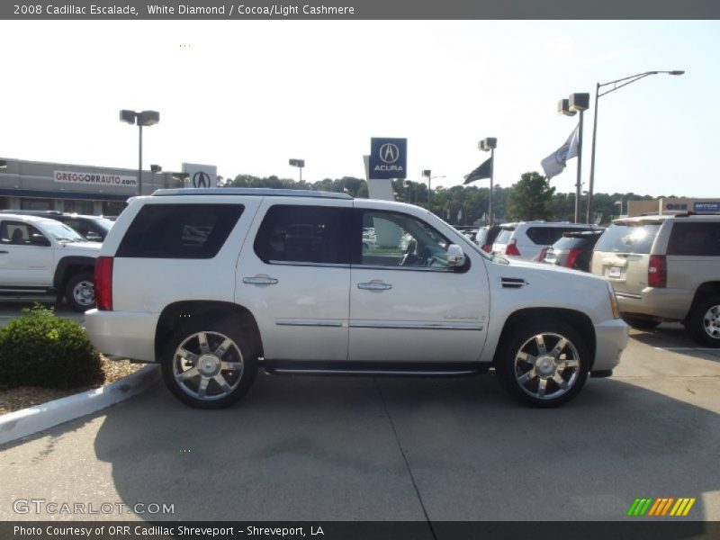 White Diamond / Cocoa/Light Cashmere 2008 Cadillac Escalade