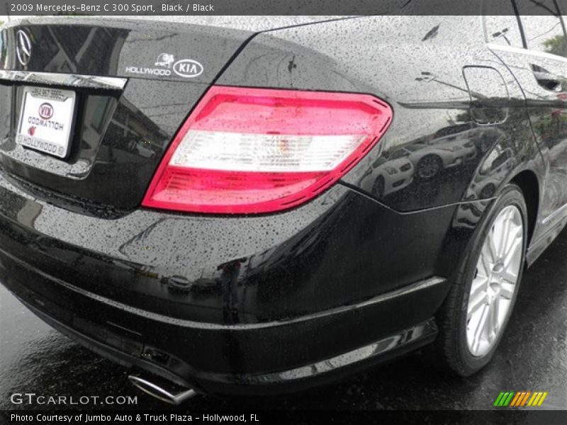 Black / Black 2009 Mercedes-Benz C 300 Sport