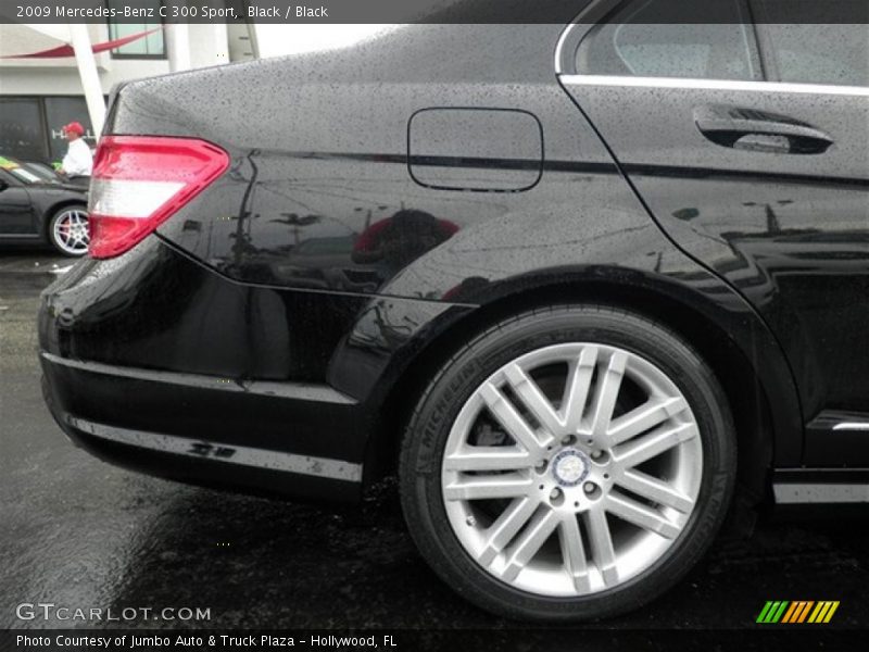 Black / Black 2009 Mercedes-Benz C 300 Sport