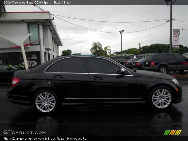 Black / Black 2009 Mercedes-Benz C 300 Sport