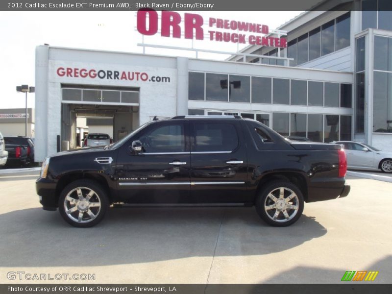 Black Raven / Ebony/Ebony 2012 Cadillac Escalade EXT Premium AWD