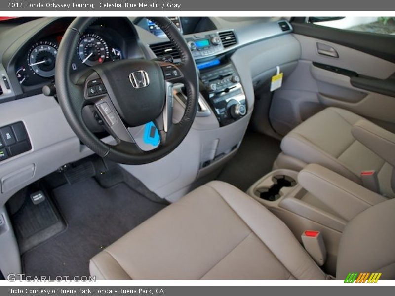 Celestial Blue Metallic / Gray 2012 Honda Odyssey Touring