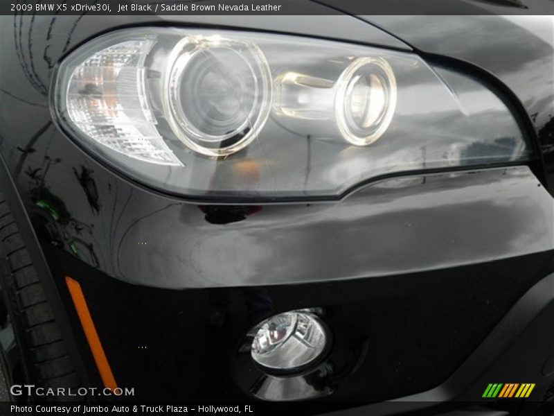 Jet Black / Saddle Brown Nevada Leather 2009 BMW X5 xDrive30i