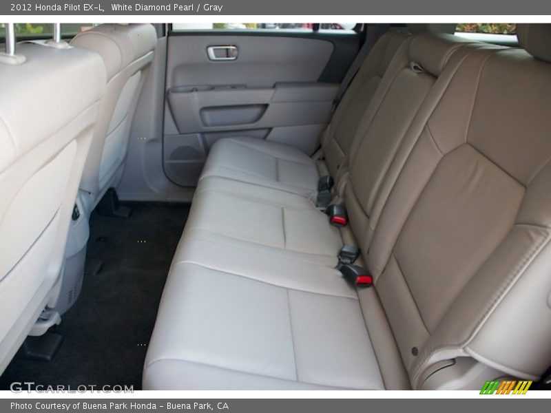 White Diamond Pearl / Gray 2012 Honda Pilot EX-L