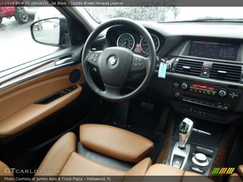 Jet Black / Saddle Brown Nevada Leather 2009 BMW X5 xDrive30i