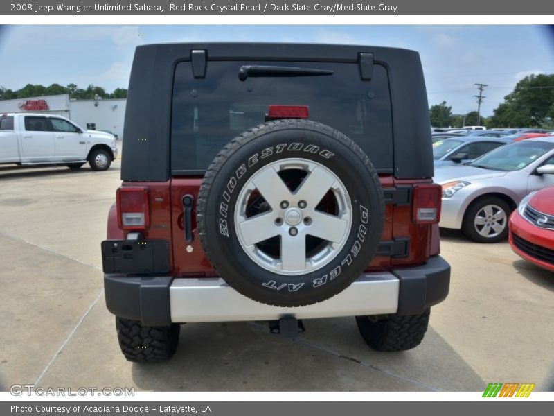 Red Rock Crystal Pearl / Dark Slate Gray/Med Slate Gray 2008 Jeep Wrangler Unlimited Sahara