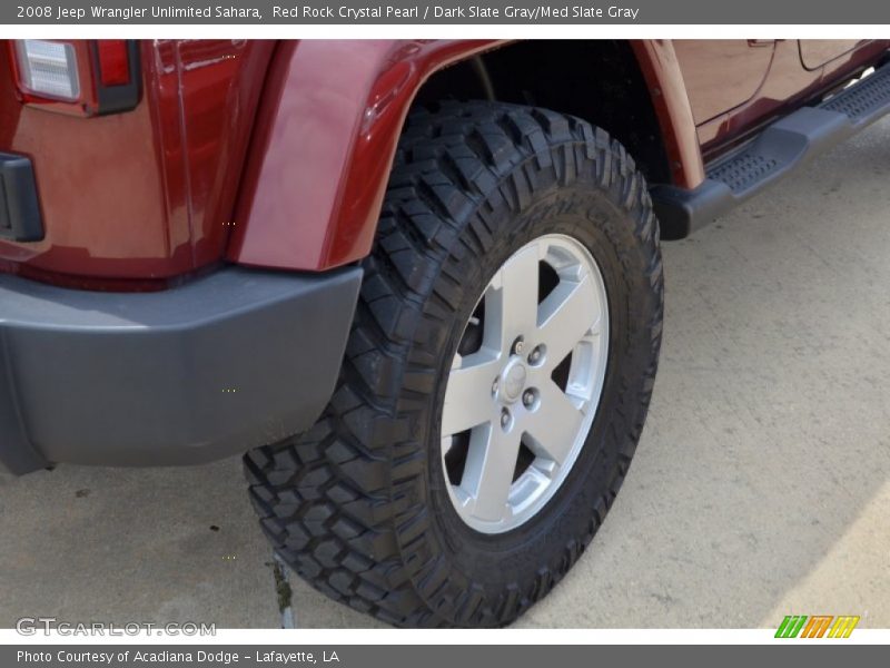 Red Rock Crystal Pearl / Dark Slate Gray/Med Slate Gray 2008 Jeep Wrangler Unlimited Sahara