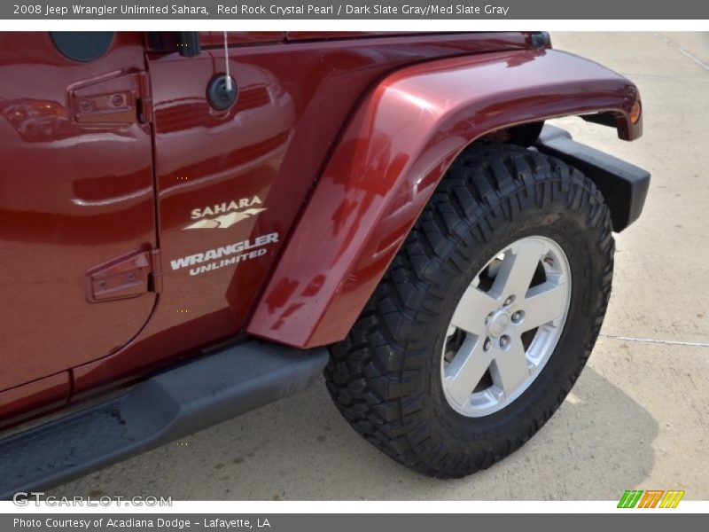 Red Rock Crystal Pearl / Dark Slate Gray/Med Slate Gray 2008 Jeep Wrangler Unlimited Sahara
