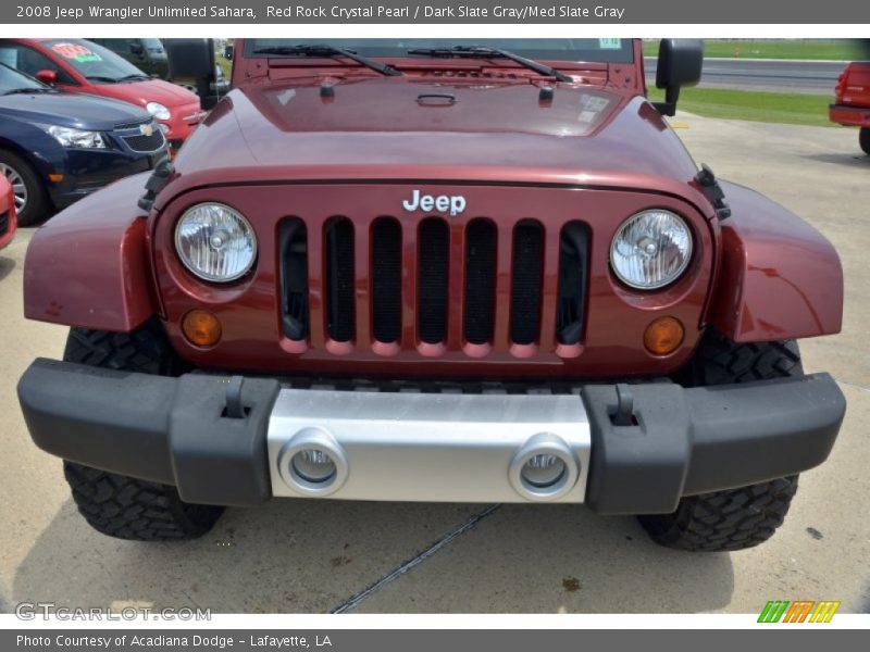 Red Rock Crystal Pearl / Dark Slate Gray/Med Slate Gray 2008 Jeep Wrangler Unlimited Sahara