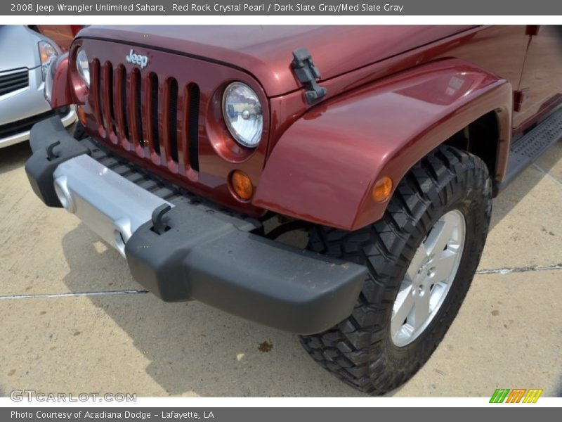 Red Rock Crystal Pearl / Dark Slate Gray/Med Slate Gray 2008 Jeep Wrangler Unlimited Sahara