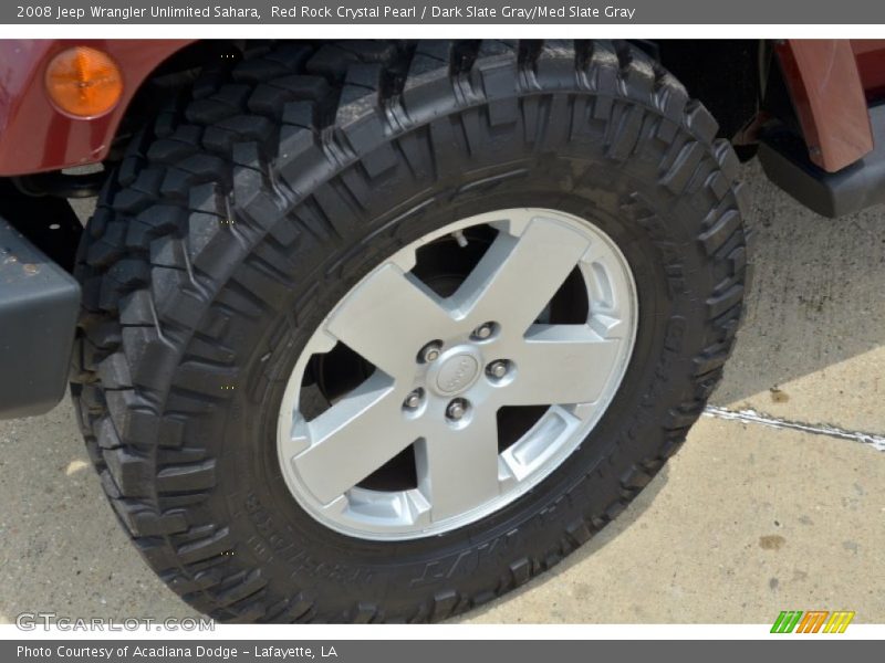 Red Rock Crystal Pearl / Dark Slate Gray/Med Slate Gray 2008 Jeep Wrangler Unlimited Sahara