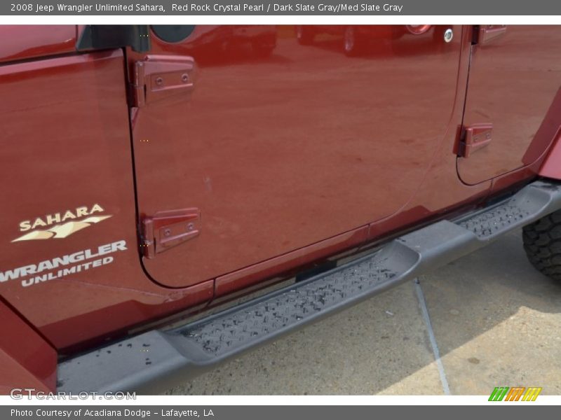 Red Rock Crystal Pearl / Dark Slate Gray/Med Slate Gray 2008 Jeep Wrangler Unlimited Sahara