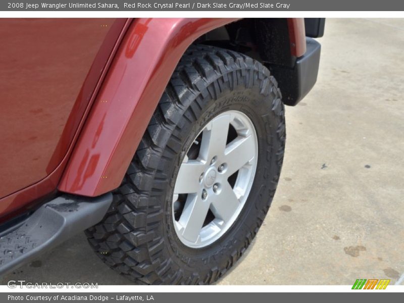 Red Rock Crystal Pearl / Dark Slate Gray/Med Slate Gray 2008 Jeep Wrangler Unlimited Sahara