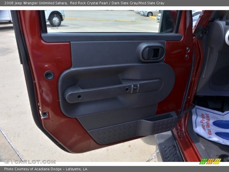 Red Rock Crystal Pearl / Dark Slate Gray/Med Slate Gray 2008 Jeep Wrangler Unlimited Sahara