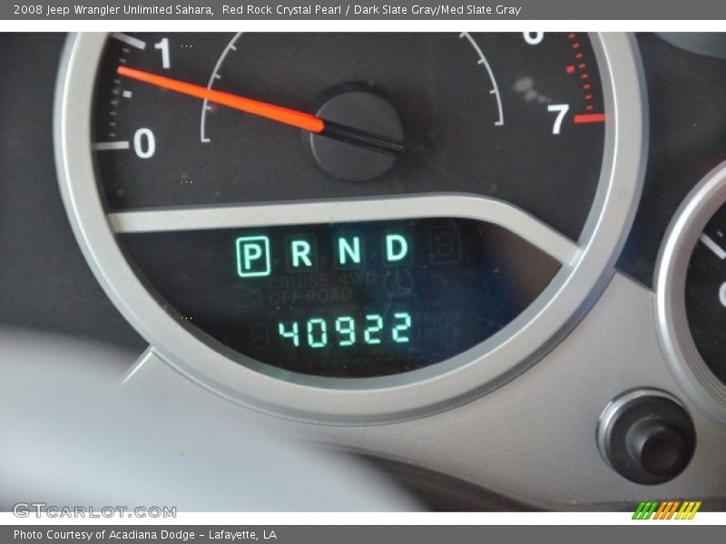 Red Rock Crystal Pearl / Dark Slate Gray/Med Slate Gray 2008 Jeep Wrangler Unlimited Sahara