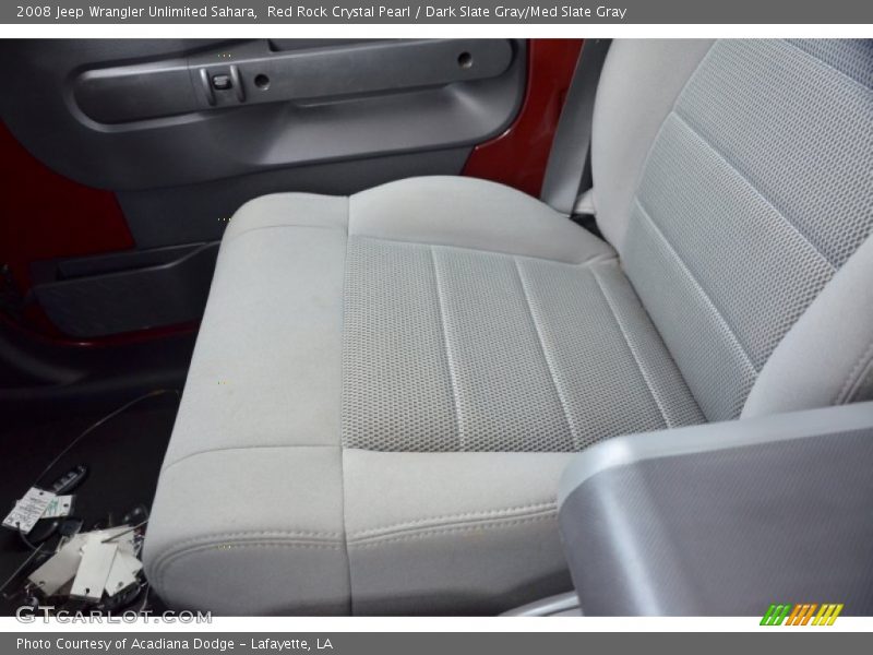 Red Rock Crystal Pearl / Dark Slate Gray/Med Slate Gray 2008 Jeep Wrangler Unlimited Sahara