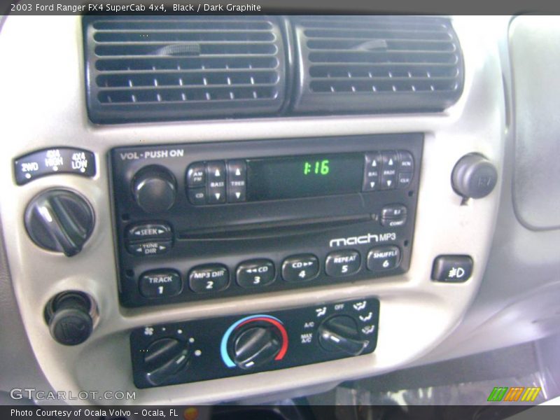 Black / Dark Graphite 2003 Ford Ranger FX4 SuperCab 4x4